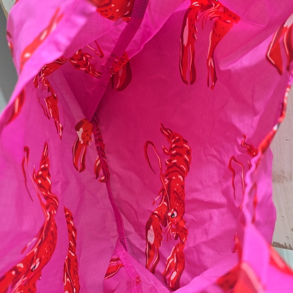 BAGGU Pink Lobster Reusable Tote - Picture 8 of 8